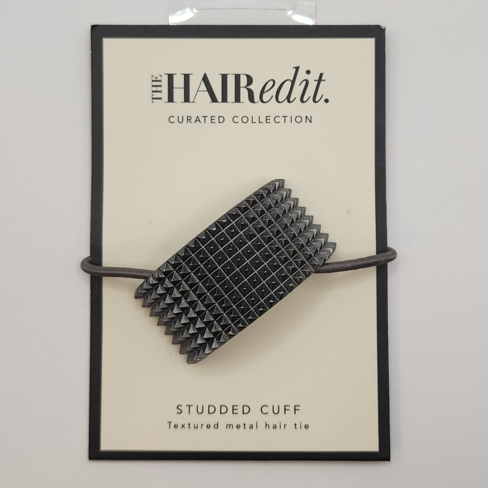 The Hair Edit - Studded Cuff Metal Hair Tie NWT